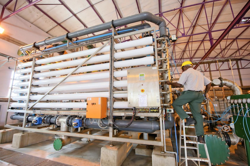 Namibia’s Goreangab Water Reclamation Plant utilizes ultra-filtration as part of the multi-barrier treatment process. Photo credit: Wingoc